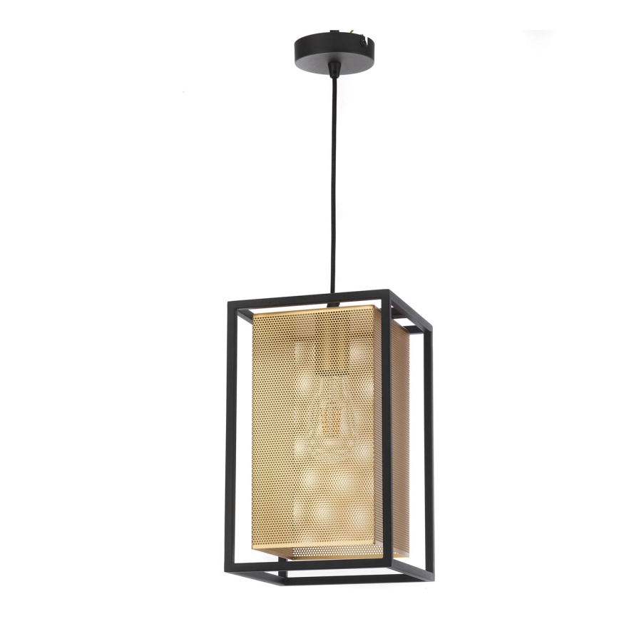 ONLI - Κρεμαστό φωτιστικό οροφής MALIK 1xE27/22W/230V χρυσαφί/μαύρο