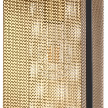ONLI - Κρεμαστό φωτιστικό οροφής MALIK 1xE27/22W/230V χρυσαφί/μαύρο