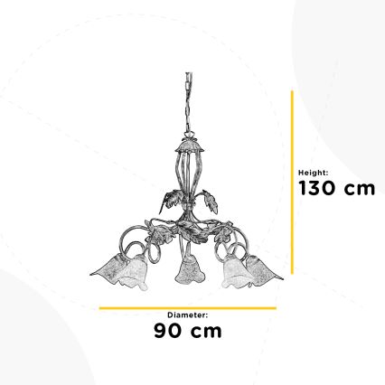 ONLI - Κρεμαστό φωτιστικό οροφήςMARILENA 5xE14/6W/230V