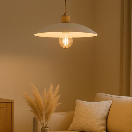 ONLI - Κρεμαστό φωτιστικό οροφής OHANA 1xE27/22W/230V μπεζ