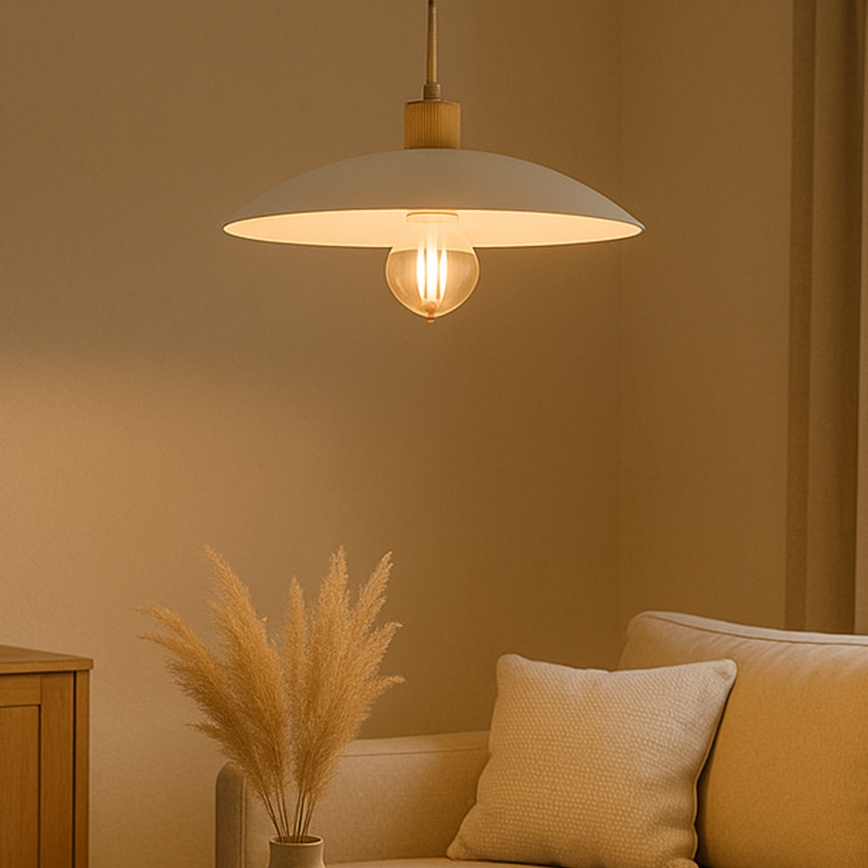 ONLI - Κρεμαστό φωτιστικό οροφής OHANA 1xE27/22W/230V μπεζ