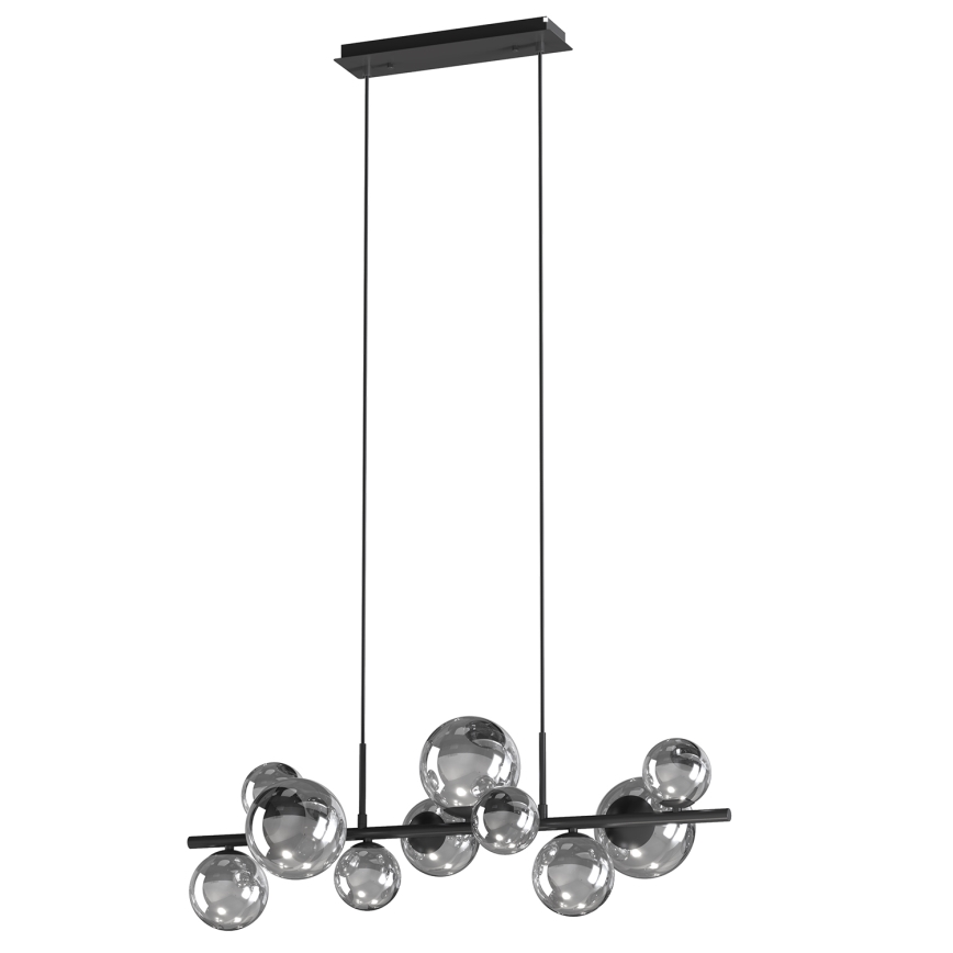 ONLI - Κρεμαστό φωτιστικό οροφής PALOMA 10xG9/10W/230V μαύρο/φιμέ