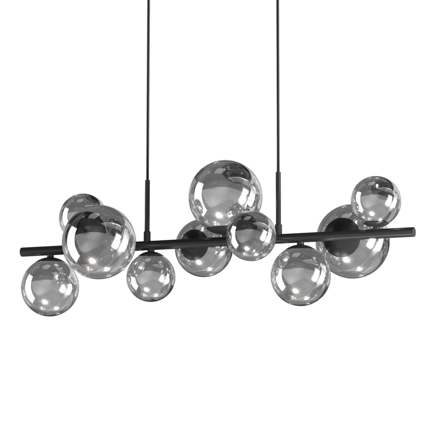 ONLI - Κρεμαστό φωτιστικό οροφής PALOMA 10xG9/10W/230V μαύρο/φιμέ