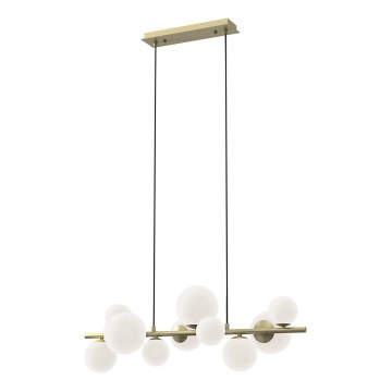 ONLI - Κρεμαστό φωτιστικό οροφής PALOMA 10xG9/10W/230V χρυσό