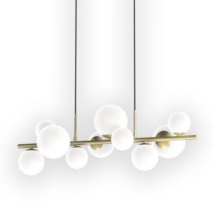 ONLI - Κρεμαστό φωτιστικό οροφής PALOMA 10xG9/10W/230V χρυσό