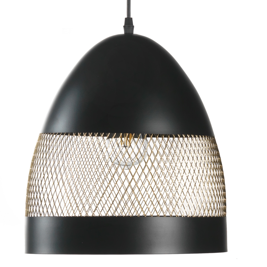 ONLI - Κρεμαστό φωτιστικό οροφής POLLY 1xE27/22W/230V μαύρο