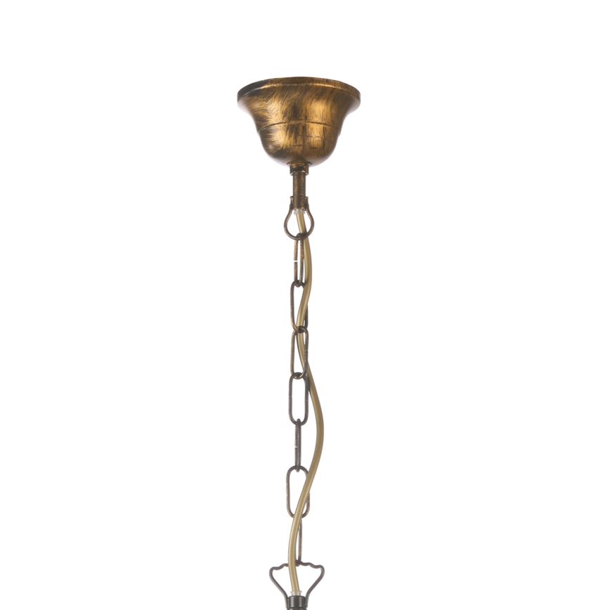 ONLI - Κρεμαστό φωτιστικό οροφής POMPEI 5xE14/6W/230V μπρονζέ