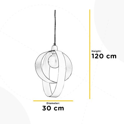 ONLI - Κρεμαστό φωτιστικό οροφής SERENA 1xE27/22W/230V λευκό
