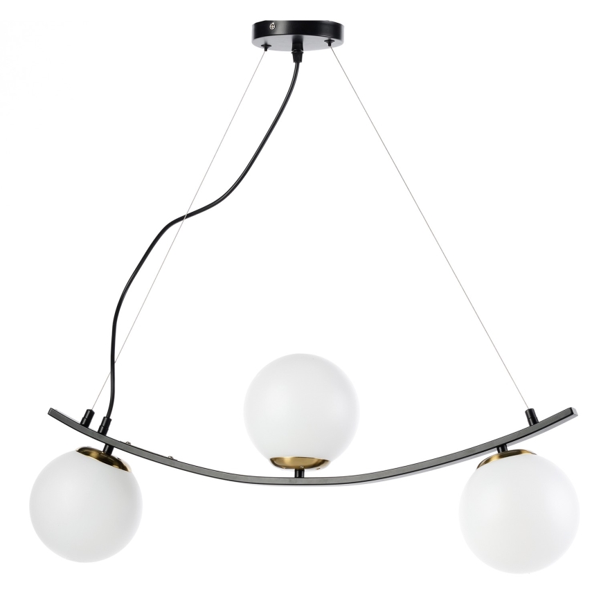 ONLI -Κρεμαστό φωτιστικό οροφής TRIO 3xE14/6W/230V μαύρο