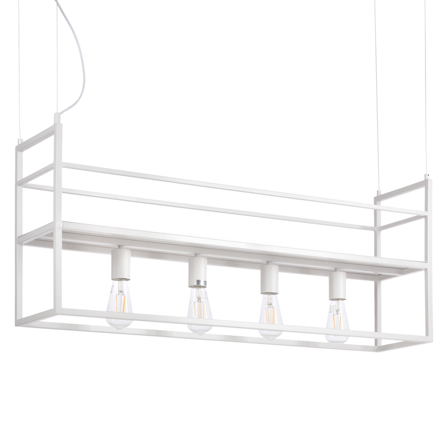 ONLI - Κρεμαστό φωτιστικό οροφής με ράφι JEFFER 4xE27/22W/230V λευκό