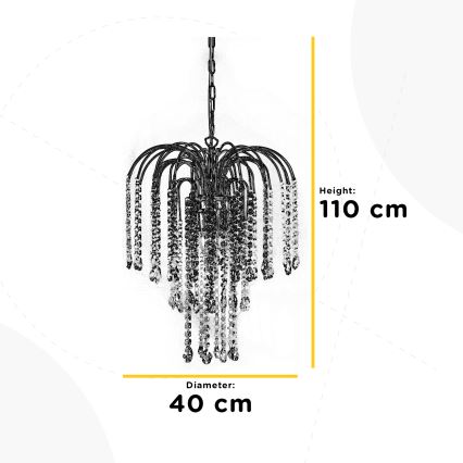 ONLI - Πολυέλαιος PIOGGIA 3xE14/6W/230V χρυσό