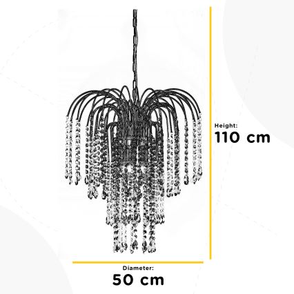 ONLI - Πολυέλαιος PIOGGIA 5xE14/6W/230V χρυσό