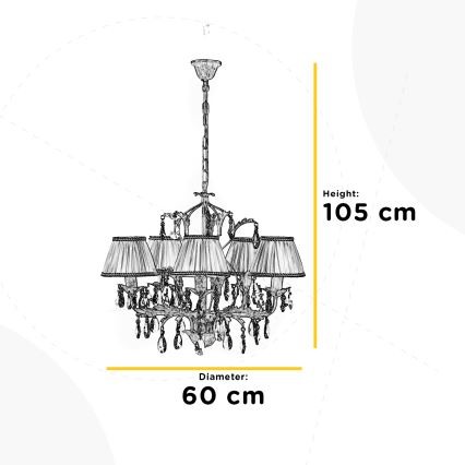 ONLI - Πολύφωτο KAREN 5xE14/6W/230V λευκό