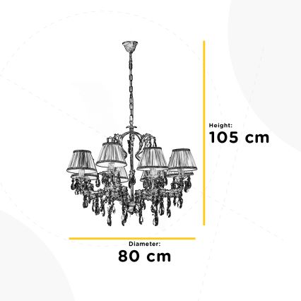 ONLI - Πολύφωτο  KAREN 5xE14/6W/230V μπρονζέ