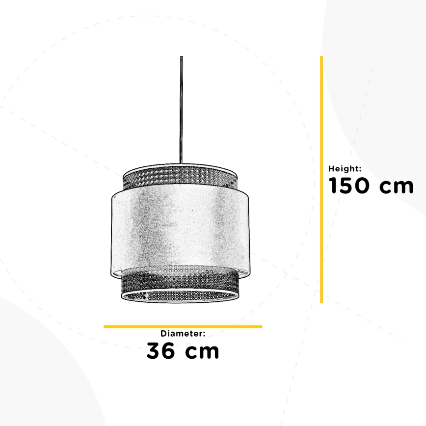 ONLI - Πολύφωτο με συρματόσχοινο VIENNA 1xE27/22W/230V