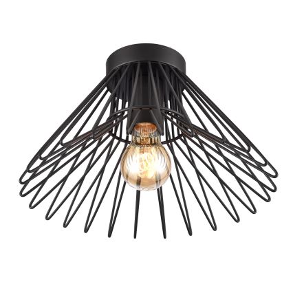 ONLI - Φωτιστικό οροφής DUCCIO 1xE27/22W/230V διάμετρος 30 cm μαύρο