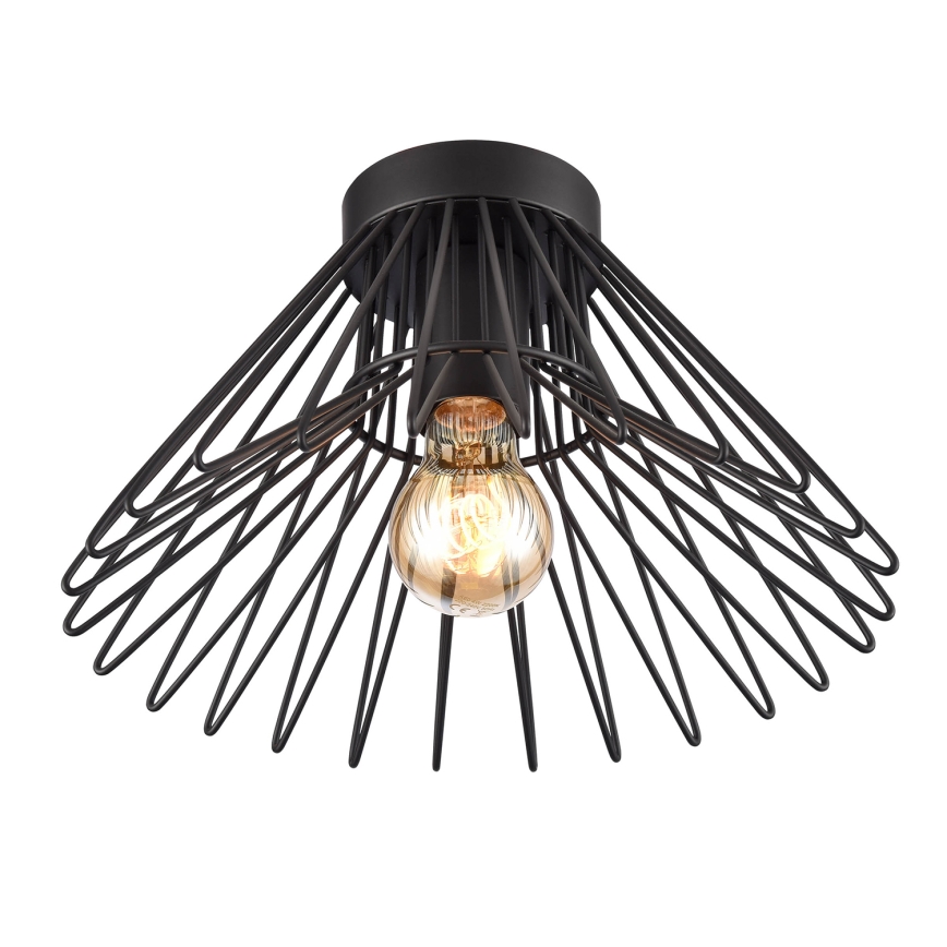 ONLI - Φωτιστικό οροφής DUCCIO 1xE27/22W/230V διάμετρος 30 cm μαύρο