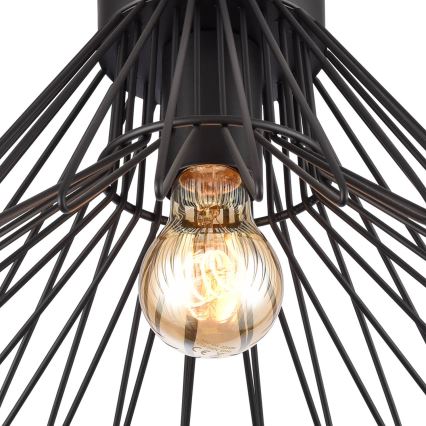 ONLI - Φωτιστικό οροφής DUCCIO 1xE27/22W/230V διάμετρος 30 cm μαύρο