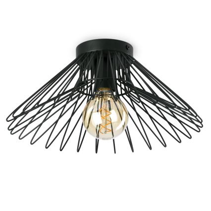ONLI - Φωτιστικό οροφής DUCCIO 1xE27/22W/230V διάμετρος 40 cm μαύρο