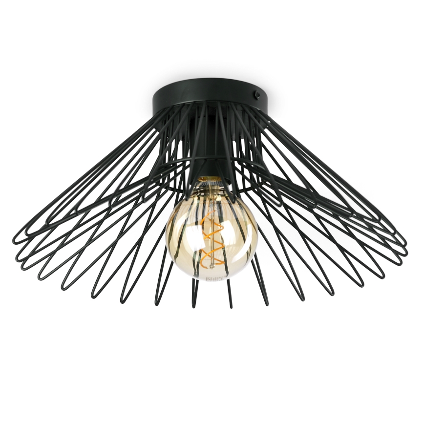 ONLI - Φωτιστικό οροφής DUCCIO 1xE27/22W/230V διάμετρος 40 cm μαύρο