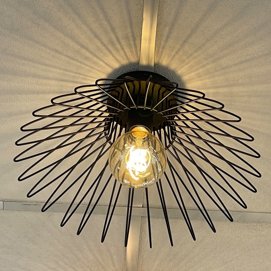 ONLI - Φωτιστικό οροφής DUCCIO 1xE27/22W/230V διάμετρος 40 cm μαύρο