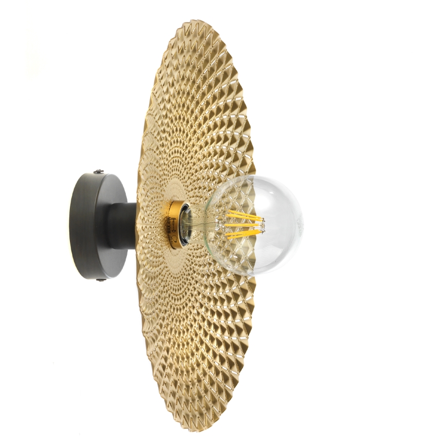 ONLI - Φωτιστικό οροφής GOLDEN 1xE27/22W/230V διάμετρος 38 cm χρυσαφί/μαύρο