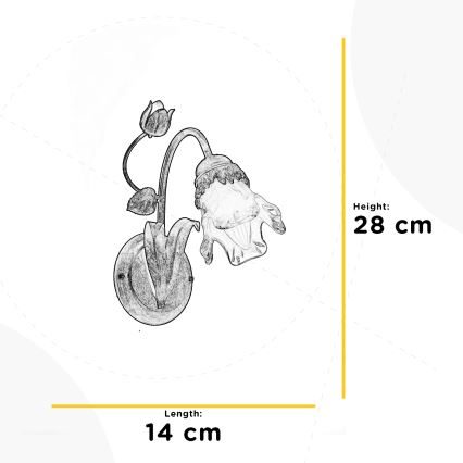 ONLI - Φωτιστικό τοίχου ARIANNA 1xE14/6W/230V