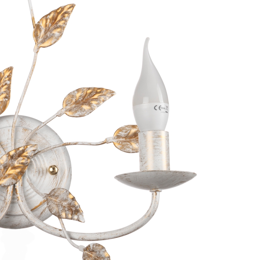 ONLI - Φωτιστικό τοίχου COLLANA 1xE14/6W/230V λευκό/χρυσό