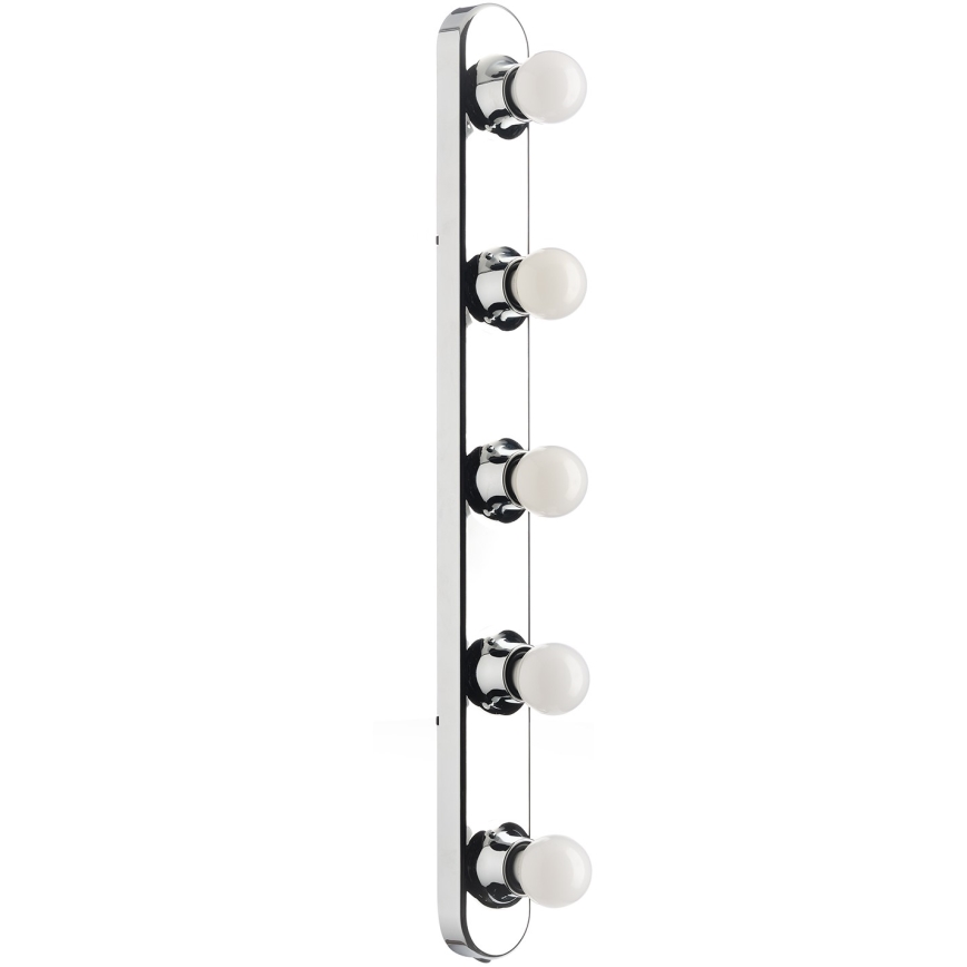 ONLI - Φωτιστικό τοίχου HOLLYWOOD 5xE14/6W/230V γυαλιστερό χρώμιο