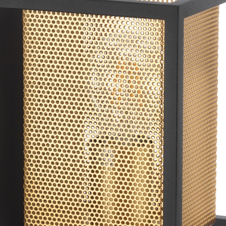 ONLI - Φωτιστικό τοίχου MALIK 1xE27/22W/230V χρυσαφί/μαύρο