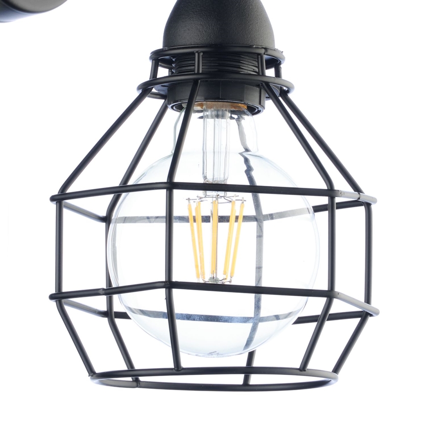ONLI - Φωτιστικό τοίχου ΑΡΑΧΝΗ 1xE27/15W/230V μαύρο