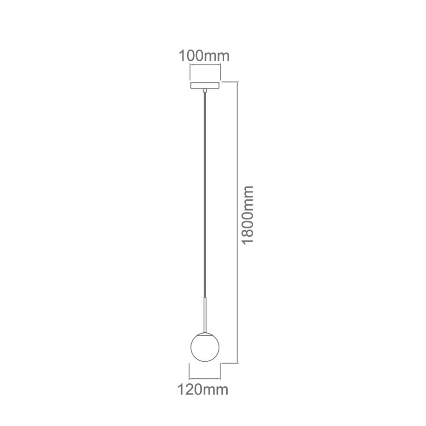Open Design OR80087 - Κρεμαστό φωτιστικό μπάνιου BAO 1xG9/8W/230V IP44 χρυσό
