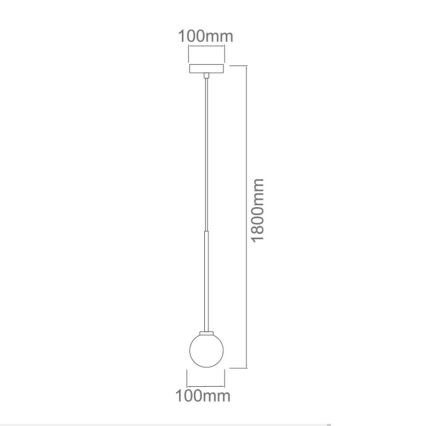 Open Design OR80629 - Κρεμαστό φωτιστικό με καλώδιο OTA 1xG9/8W/230V μαύρο