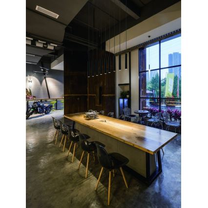 Open Design OR80803 - Κρεμαστό φωτιστικό SLIMI με καλώδιο 1xG9/3,5W/230V, μαύρο