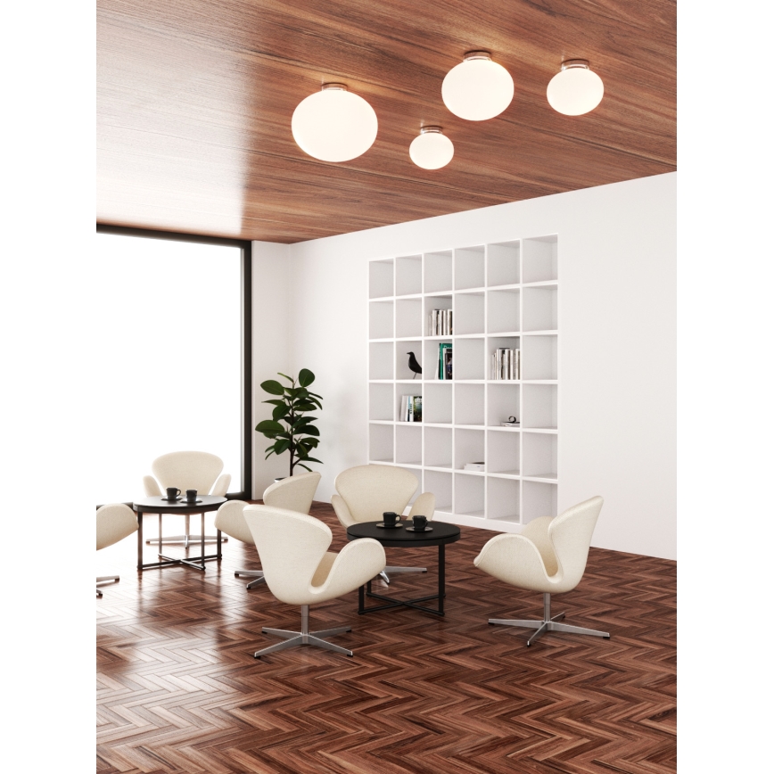 Open Design OR81169 - Φωτιστικό οροφής PALLA 1xE27/12W/230V Ø 40 cm γυαλιστερό χρώμιο