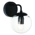 Open Design OR81404 - Επιτοίχιο φωτιστικό BAO 1xE27/8W/230V μαύρο/διάφανο