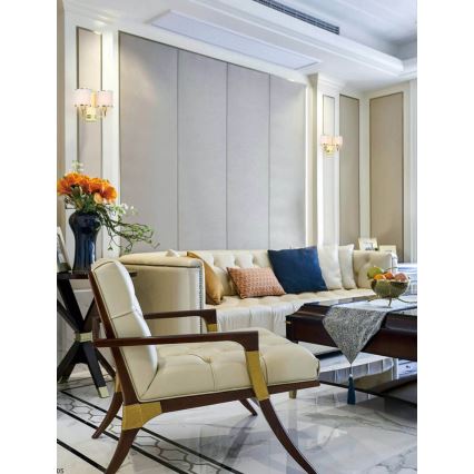 Open Design OR81503 - Απλίκα CASA 2xE14/12W/230V ορείχαλκος/εκρού