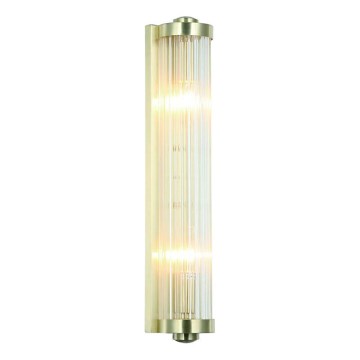 Open Design OR81572 - Επιτοίχιο φωτιστικό FIATTO 2xE14/12W/230V ορείχαλκος