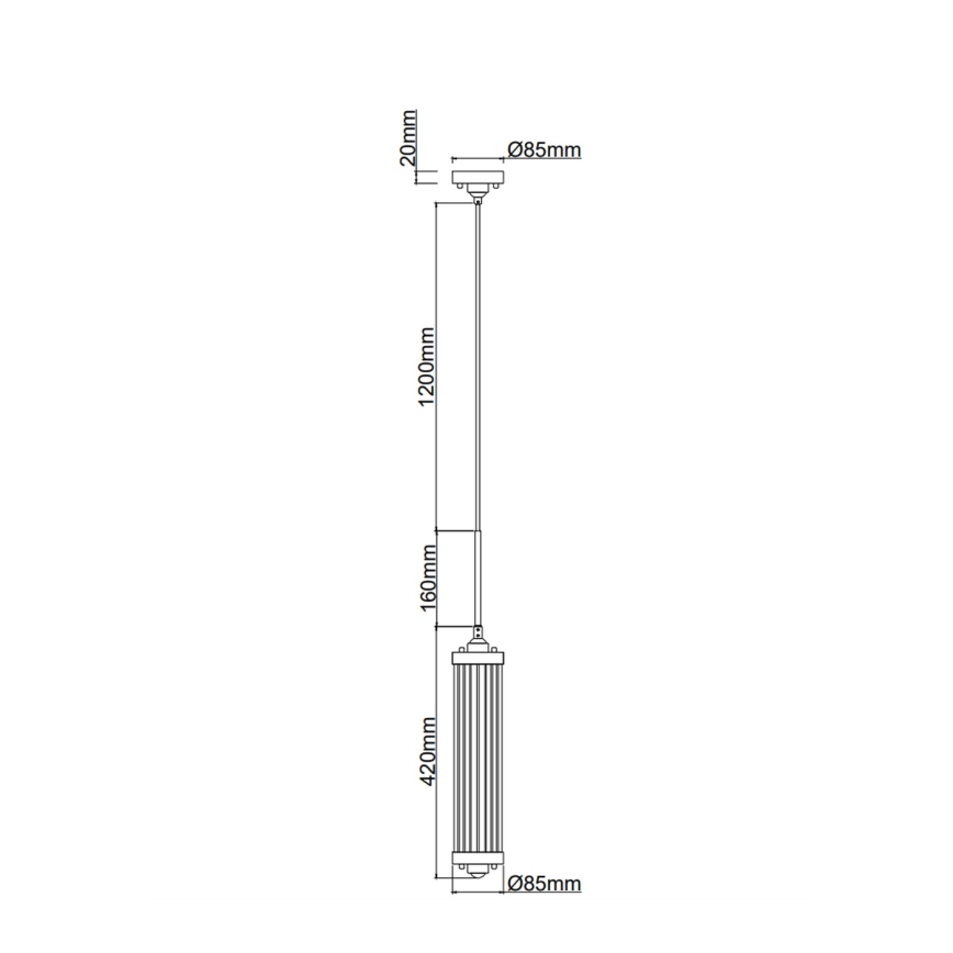 Open Design OR84351 - Κρεμαστό φωτιστικό με καλώδιο FIATTO 1xE14/12W/230V γυαλιστερό χρώμιο