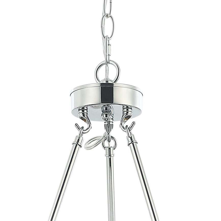 Open Design OR84375 - Πολυέλαιος με αλυσίδα VERNO 6xE14/12W/230V Ø 55 cm γυαλιστερό χρώμιο