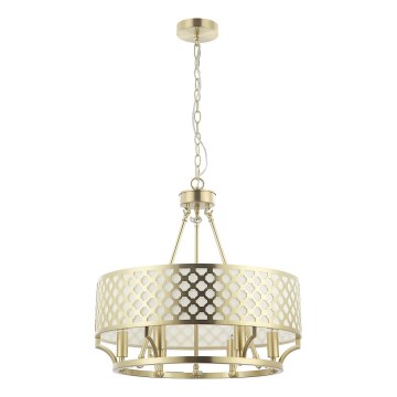 Open Design OR84382 - πολυέλαιος με αλυσίδα VERNO 6xE14/12W/230V Ø 55 cm ορείχαλκος