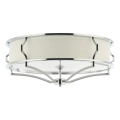 Open Design OR84412 - Φωτιστικό οροφής STESSO 4xE27/12W/230V Ø 65 cm γυαλιστερό χρώμιο/λευκό