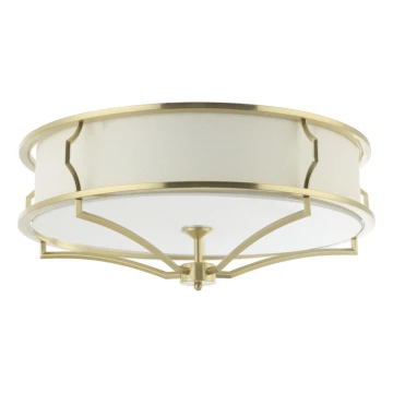 Open Design OR84436 - Φωτιστικό οροφής STESSO 4xE27/12W/230V Ø 65 cm ορείχαλκος/λευκό