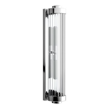 Open Design OR84474 - Επιτοίχιο φωτιστικό μπάνιου FUMI 2xG9/8W/230V IP44 γυαλισμένο χρώμιο