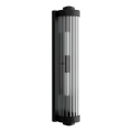 Open Design OR84498 - Επιτοίχιο φωτιστικό μπάνιου FUMI 2xG9/8W/230V IP44 μαύρο