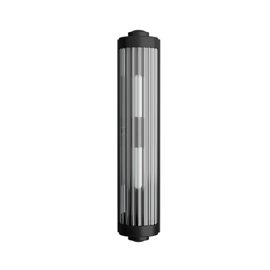 Open Design OR84498 - Επιτοίχιο φωτιστικό μπάνιου FUMI 2xG9/8W/230V IP44 μαύρο