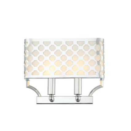 Open Design OR84597 - Επιτοίχιο φωτιστικό VERNO 2xE14/12W/230V γυαλιστερό χρώμιο