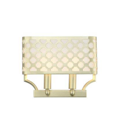 Open Design OR84603 - Επιτοίχιο φωτιστικό VERNO 2xE14/12W/230V ορείχαλκο