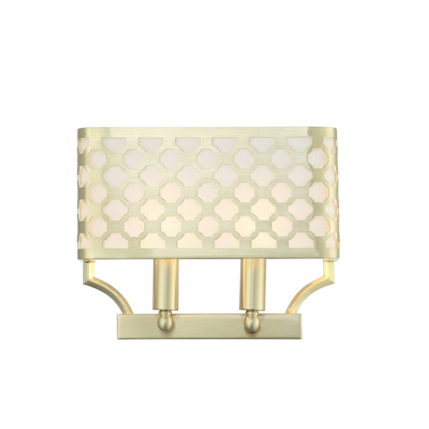Open Design OR84603 - Επιτοίχιο φωτιστικό VERNO 2xE14/12W/230V ορείχαλκο