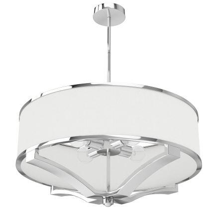 Open Design OR84801 - Πολυέλαιος σε ράβδο GERDO 4xE27/12W/230V γυαλιστερό χρώμιο/λευκό